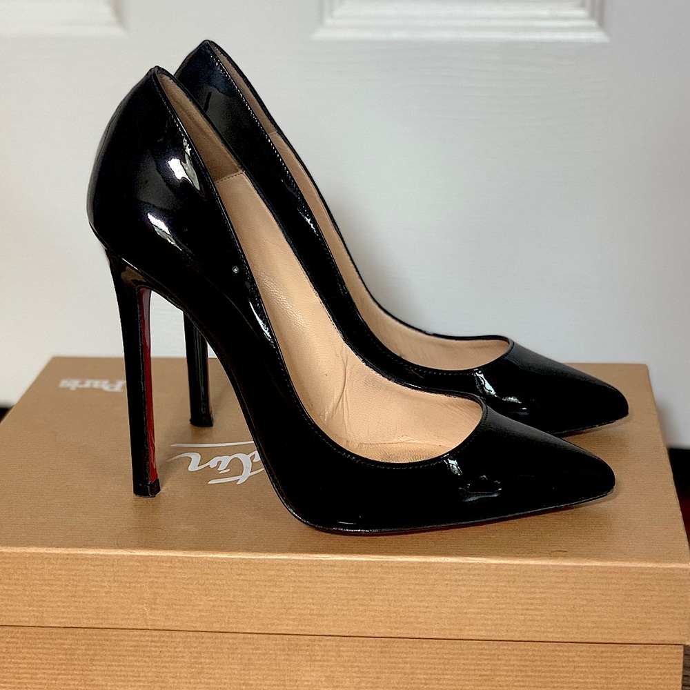 CHRISTIAN LOUBOUTIN PIGALLE 120 BLACK SIZE 36/6